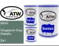 Preview: BMW, Singapore Gray Metallic, B41: 500ml Lackdose + 500ml Klarlack + 250ml Härter - Set, von ATW Autoteile West.
